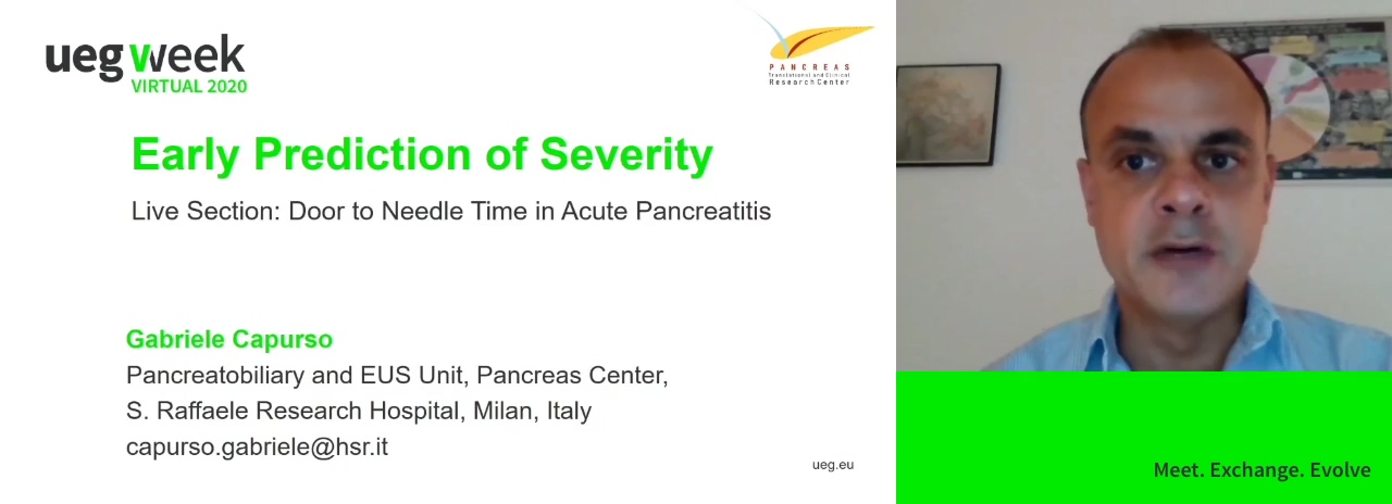Early prediction of severity