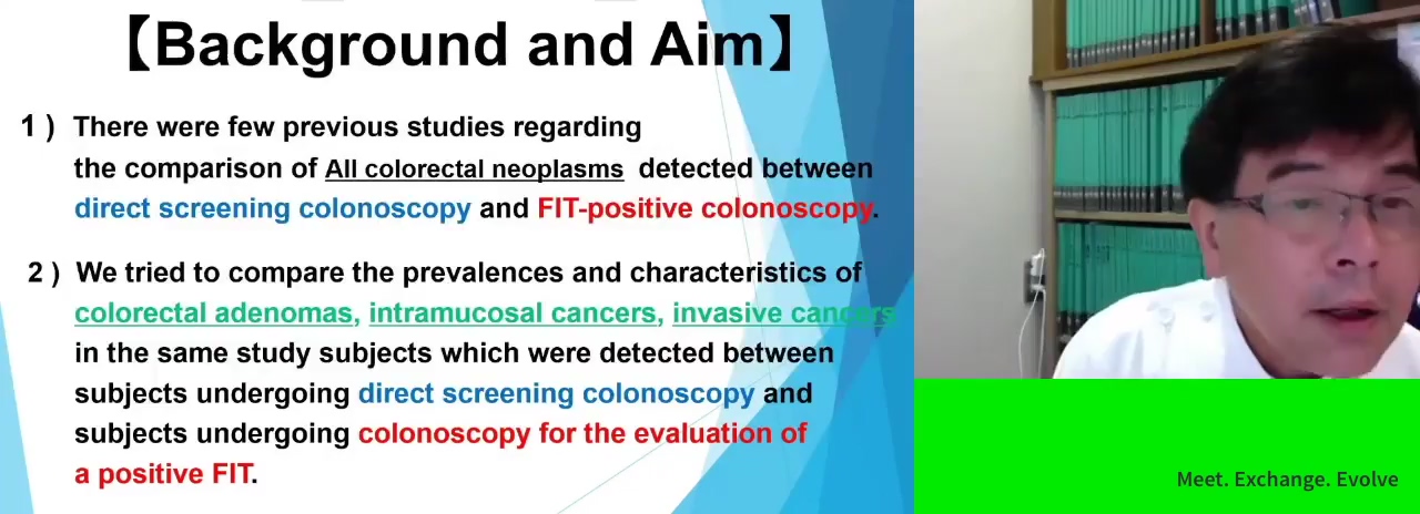 THE COMPARISON OF COLORECTAL ADENOMAS, INTRAMUCOSAL CANCERS, AND INVASIVE CANCERS DETECTED BETWEEN DIRECT SCREENING COLONOSCOPY AND FIT-POSITIVE COLONOSCOPY