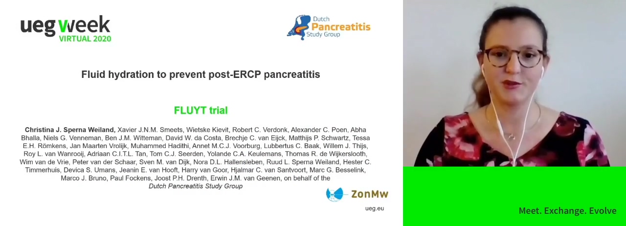 A RANDOMIZED TRIAL OF FLUID HYDRATION TO PREVENT POST-ERCP PANCREATITIS (FLUYT)