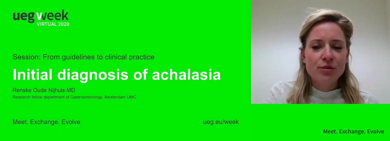 Intial diagnosis of achalasia