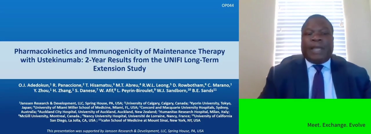 PHARMACOKINETICS AND IMMUNOGENICITY OF MAINTENANCE THERAPY WITH USTEKINUMAB: 2-YEAR RESULTS FROM THE UNIFI LONG-TERM EXTENSION STUDY