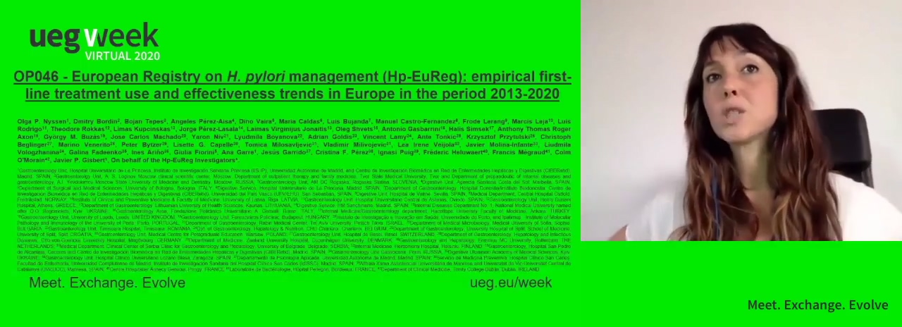 EUROPEAN REGISTRY ON H. PYLORI MANAGEMENT (HP-EUREG): EMPIRICAL FIRST-LINE TREATMENT USE AND EFFECTIVENESS TRENDS IN EUROPE IN THE PERIOD 2013-2020