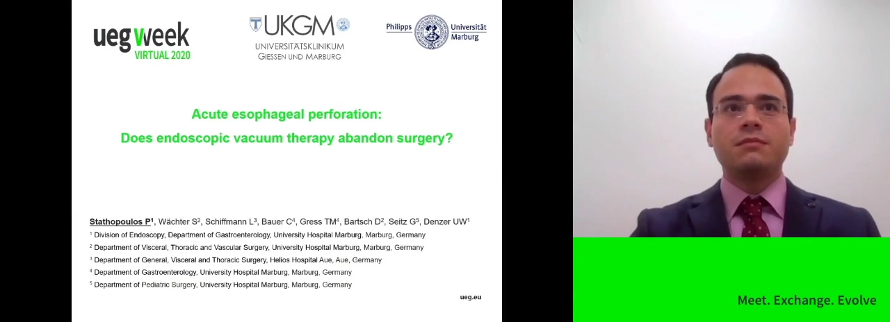 ACUTE ESOPHAGEAL PERFORATION: DOES ENDOSCOPIC VACUUM THERAPY ABANDON SURGERY?