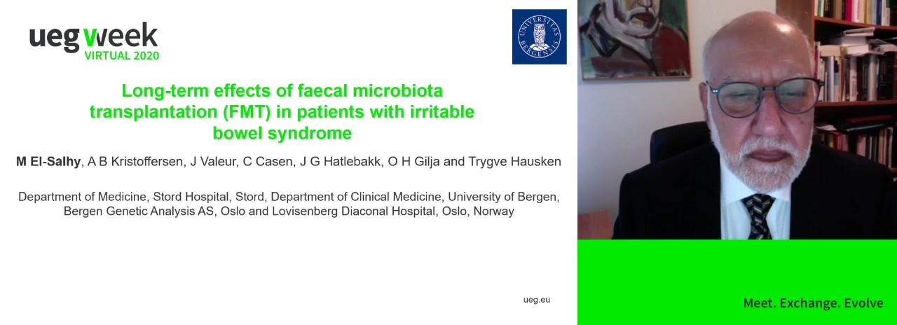 LONG-TERM EFFECTS OF FAECAL MICROBIOTA TRANSPLANTATION (FMT) IN PATIENTS WITH IRRITABLE BOWEL SYNDROME
