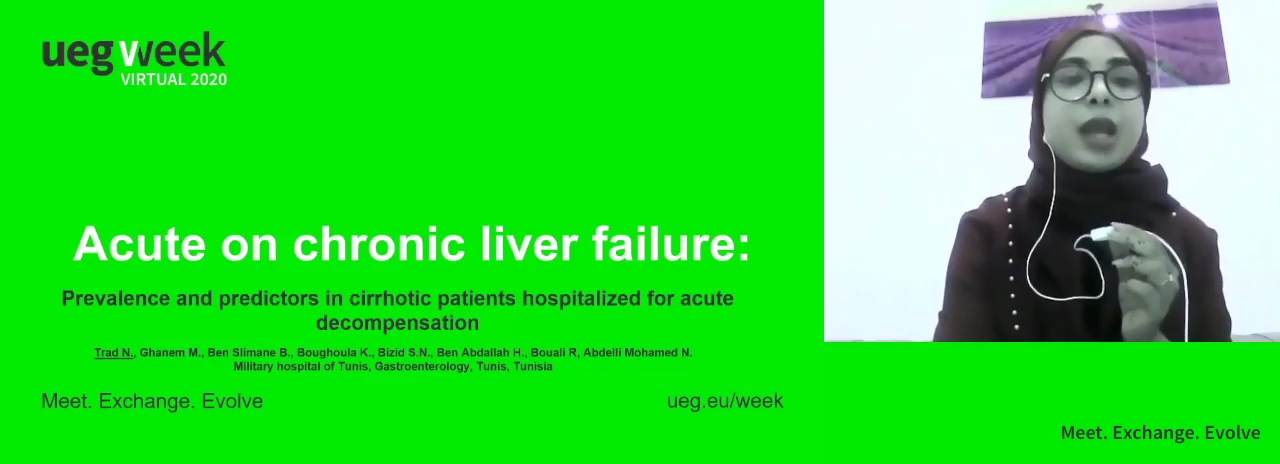 PREVALENCE AND PREDICTORS OF ACUTE ON CHRONIC LIVER FAILURE IN CIRRHOTIC PATIENTS HOSPITALIZED FOR ACUTE DECOMPENSATION