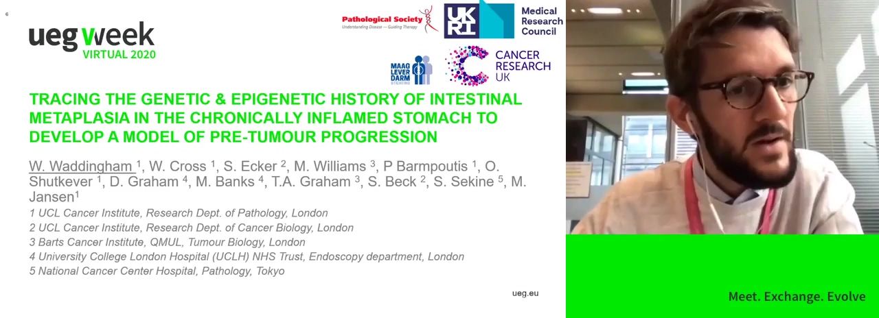 TRACING THE GENETIC AND EPIGENETIC HISTORY OF INTESTINAL METAPLASIA IN THE CHRONICALLY INFLAMED STOMACH TO DEVELOP A MODEL OF PRE-TUMOUR PROGRESSION
