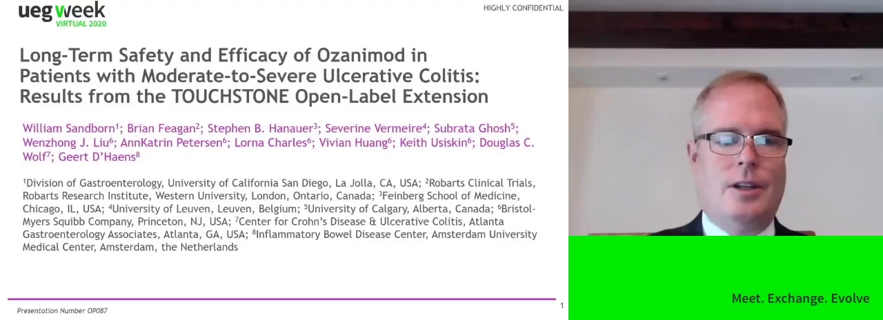 LONG-TERM SAFETY AND EFFICACY OF OZANIMOD IN PATIENTS WITH MODERATE-TO-SEVERE ULCERATIVE COLITIS: RESULTS FROM THE TOUCHSTONE OPEN-LABEL EXTENSION