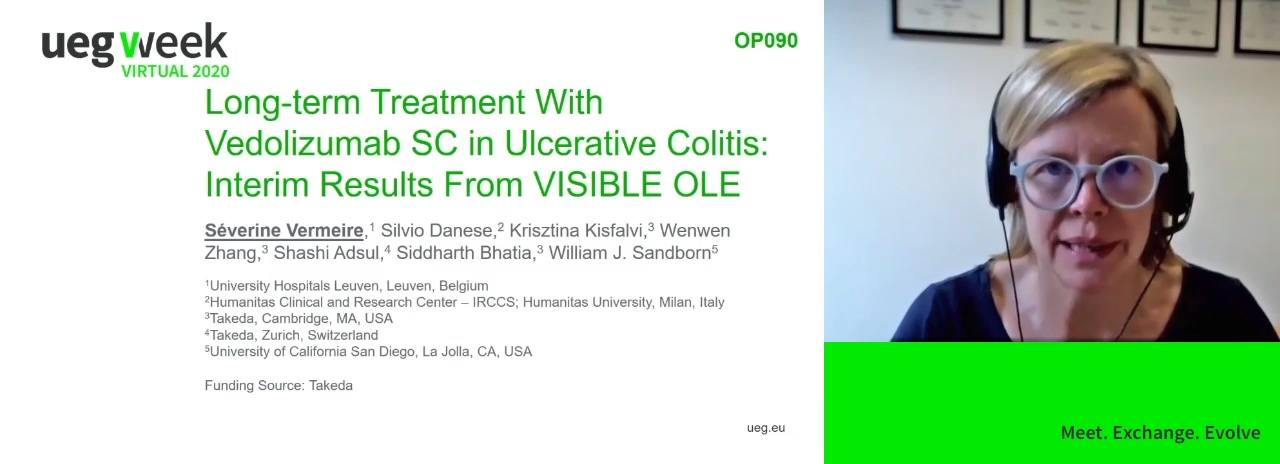 LONG-TERM TREATMENT WITH VEDOLIZUMAB SC IN ULCERATIVE COLITIS: INTERIM RESULTS FROM VISIBLE OLE