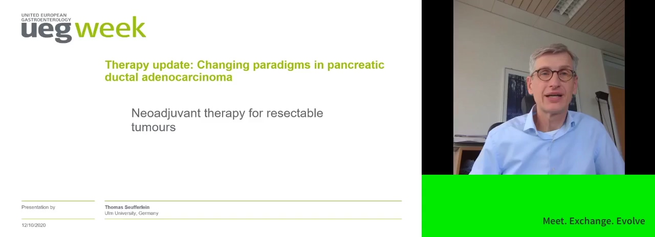 Neoadjuvant therapy for resectable tumours
