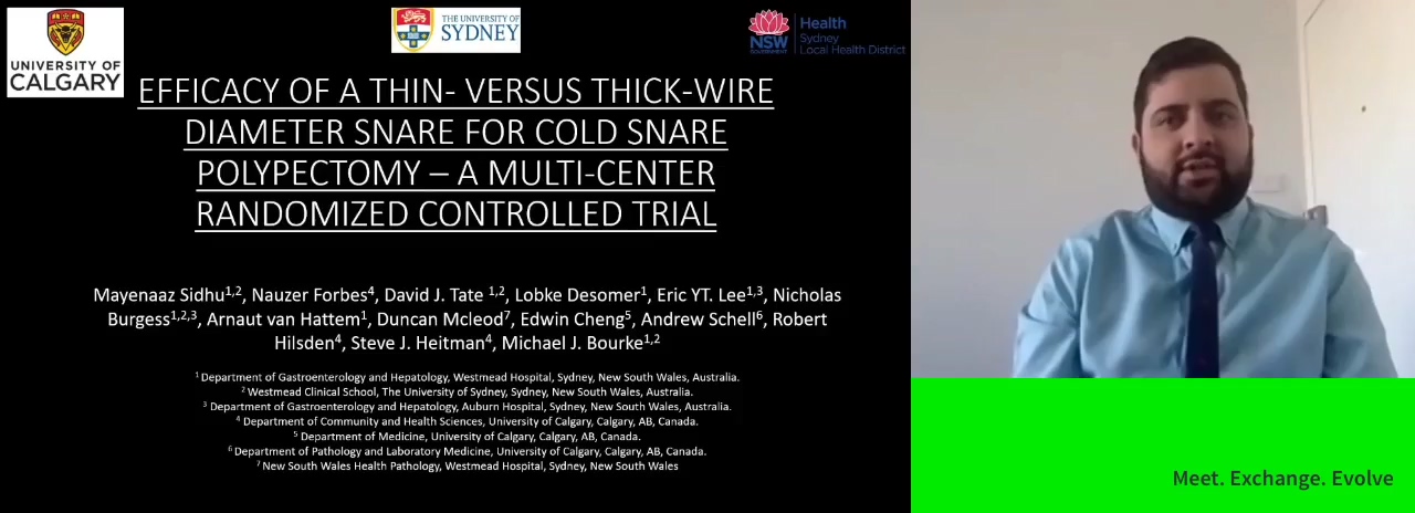EFFICACY OF A THIN- VERSUS THICK-WIRE DIAMETER SNARE FOR COLD SNARE POLYPECTOMY - A MULTI-CENTER RANDOMISED CONTROLLED TRIAL