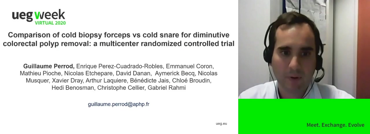 COMPARISON OF COLD BIOPSY FORCEPS VS COLD SNARE FOR DIMINUTIVE COLORECTAL POLYP REMOVAL: A MULTICENTER RANDOMIZED CONTROLLED TRIAL