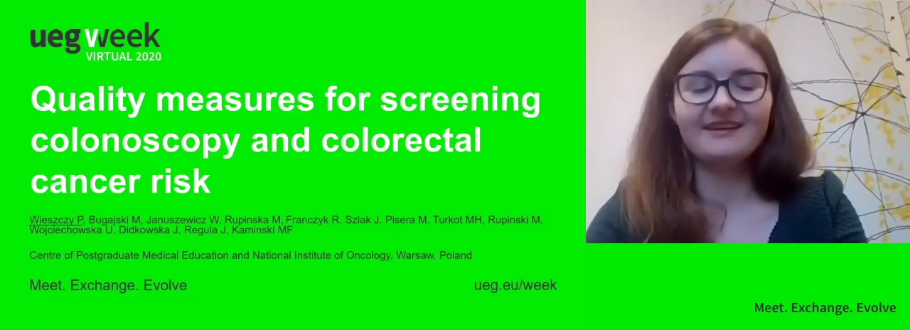 QUALITY MEASURES FOR SCREENING COLONOSCOPY AND COLORECTAL CANCER RISK