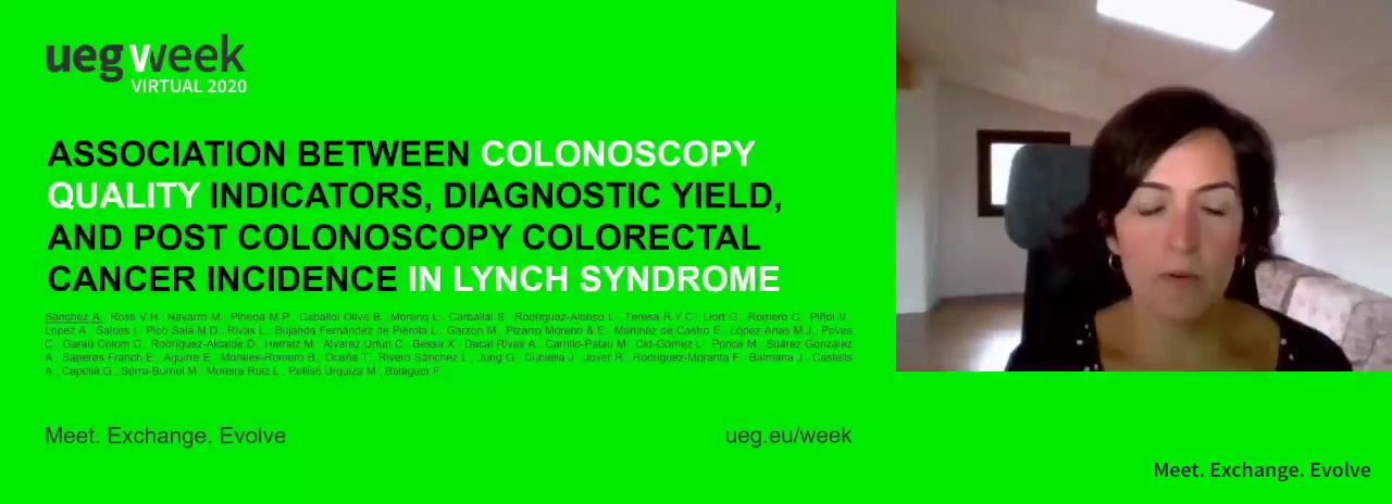 ASSOCIATION BETWEEN COLONOSCOPY QUALITY INDICATORS, DIAGNOSTIC YIELD, AND POST COLONOSCOPY COLORECTAL CANCER INCIDENCE IN LYNCH SYNDROME