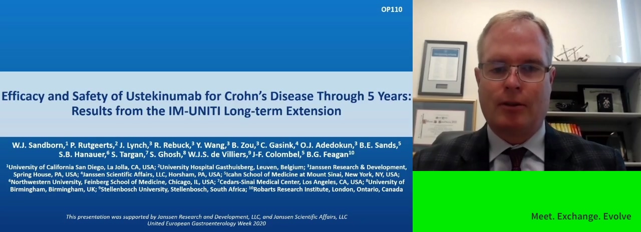 EFFICACY AND SAFETY OF USTEKINUMAB FOR CROHN'S DISEASE THROUGH 5 YEARS: FINAL RESULTS FROM THE IM-UNITI LONG-TERM EXTENSION