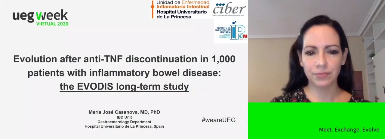 LONG-TERM EVOLUTION AFTER ANTI-TNF DRUG DISCONTINUATION IN PATIENTS WITH INFLAMMATORY BOWEL DISEASE