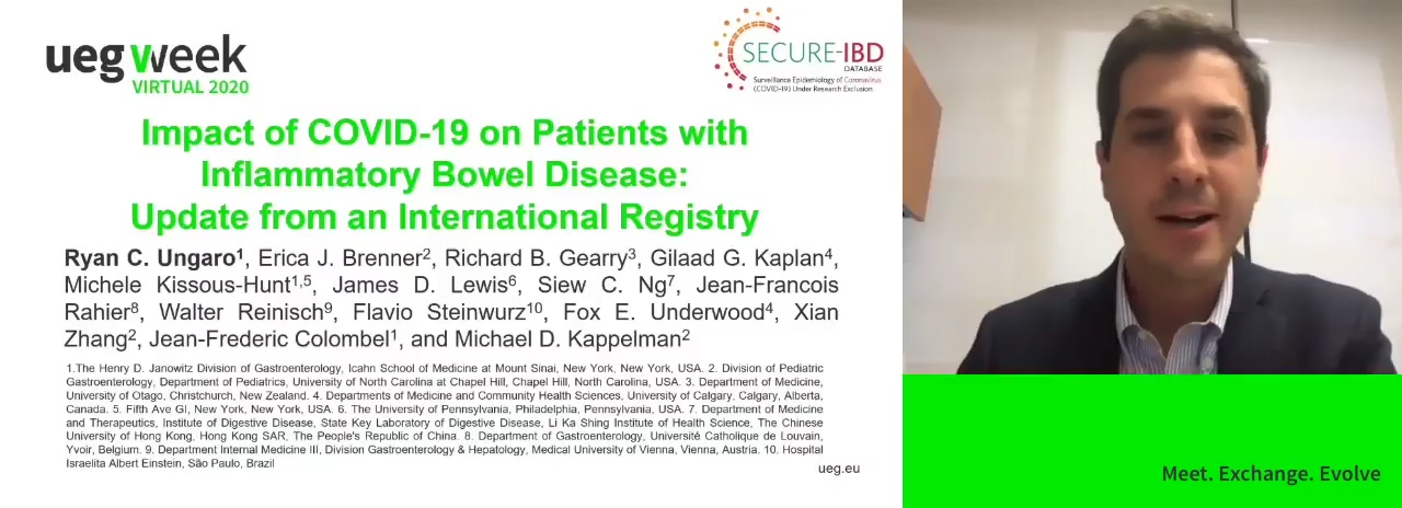 IMPACT OF COVID-19 ON PATIENTS WITH INFLAMMATORY BOWEL DISEASE: DATA FROM AN INTERNATIONAL REGISTRY