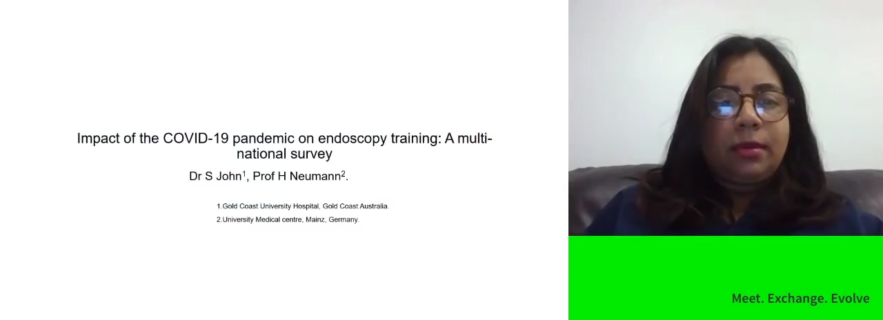 IMPACT OF THE COVID-19 PANDEMIC ON ENDOSCOPY TRAINING: A MULTI-NATIONAL SURVEY