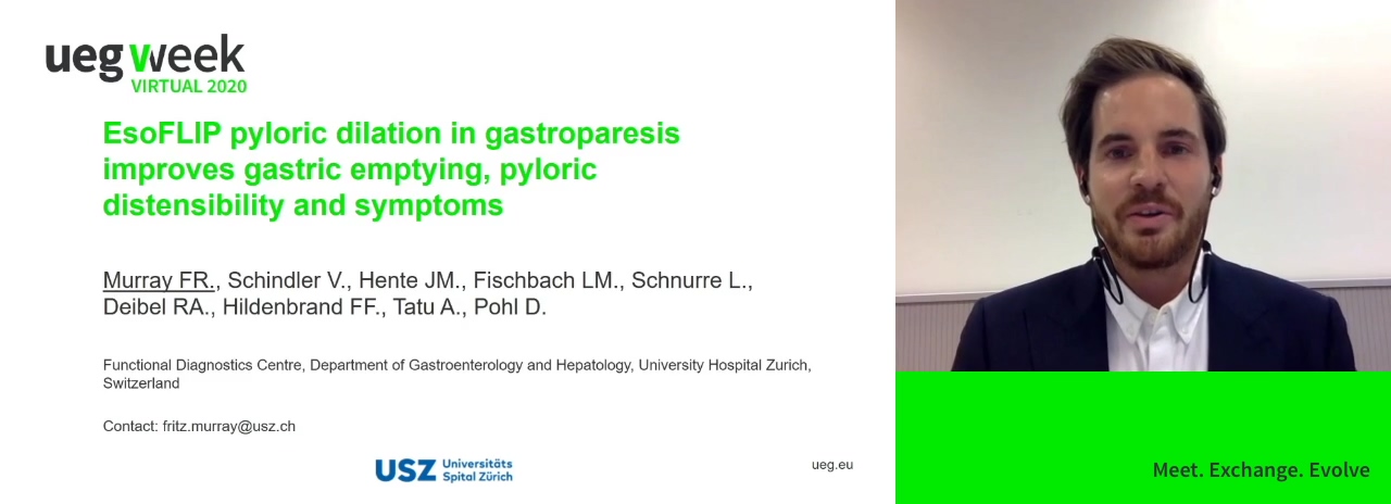 ESOFLIP PYLORIC DILATION IN GASTROPARESIS IMPROVES GASTRIC EMPTYING, PYLORIC DISTENSIBILITY AND SYMPTOMS