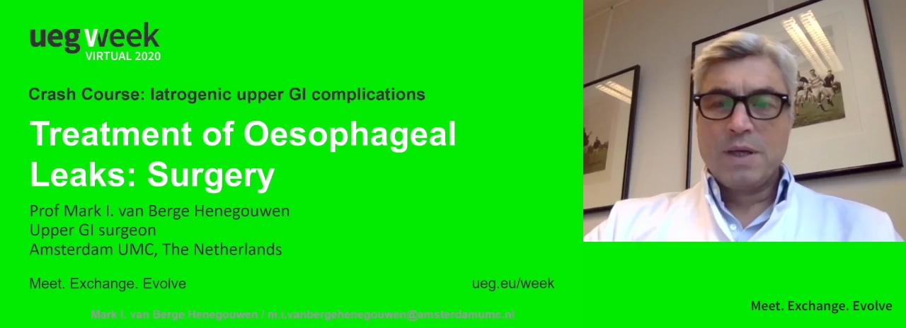 Treatment of oesophageal leaks: Surgery
