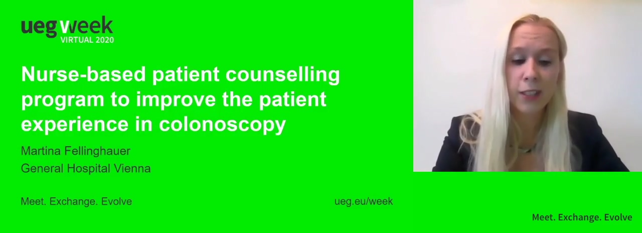 Nurse-based patient counselling program to improve the patient experience in colonoscopy