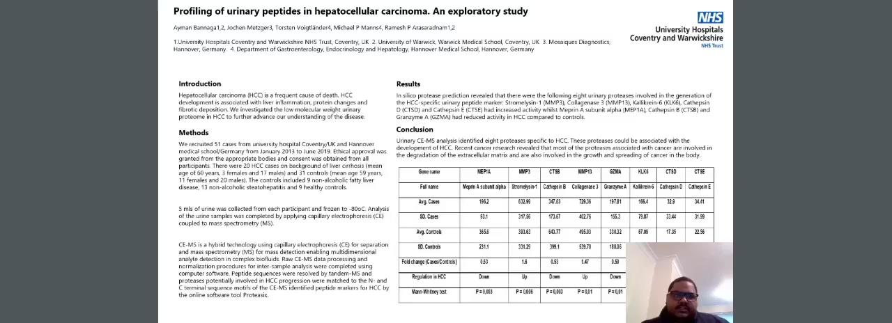 PROFILING OF URINARY PEPTIDES IN HEPATOCELLULAR CARCINOMA: AN EXPLORATORY STUDY