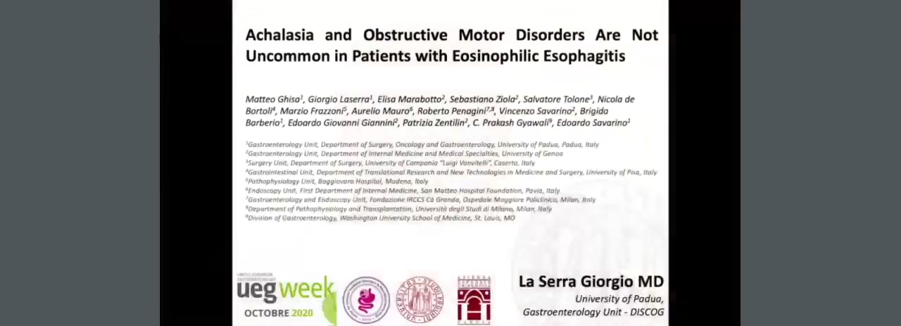 ACHALASIA AND OBSTRUCTIVE MOTOR DISORDERS ARE NOT UNCOMMON IN PATIENTS WITH EOSINOPHILIC ESOPHAGITIS