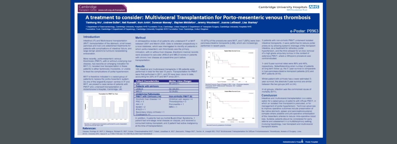 A TREATMENT TO CONSIDER: MULTIVISCERAL TRANSPLANTATION FOR PORTO-MESENTERIC VENOUS THROMBOSIS