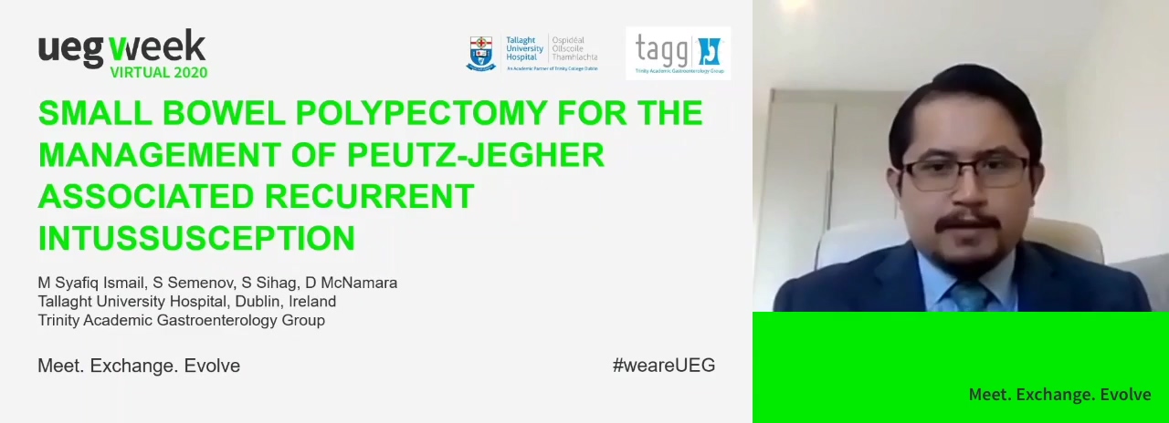 SMALL BOWEL POLYPECTOMY FOR THE MANAGEMENT OF PEUTZ-JEGHER ASSOCIATED RECURRENT INTUSSUSCEPTION