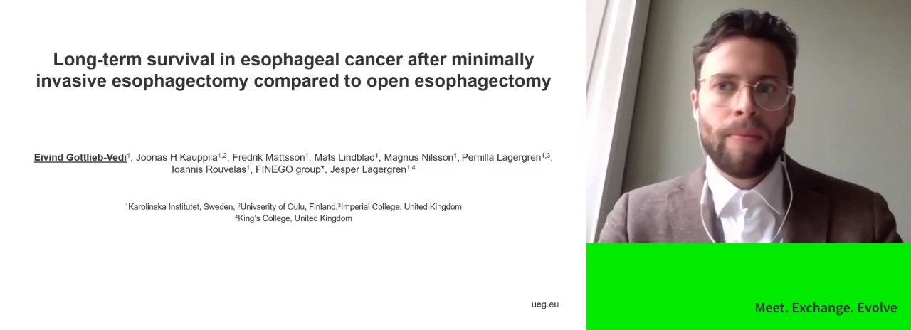 LONG-TERM SURVIVAL IN OESOPHAGEAL CANCER AFTER MINIMALLY INVASIVE OESOPHAGECTOMY COMPARED TO OPEN OESOPHAGECTOMY