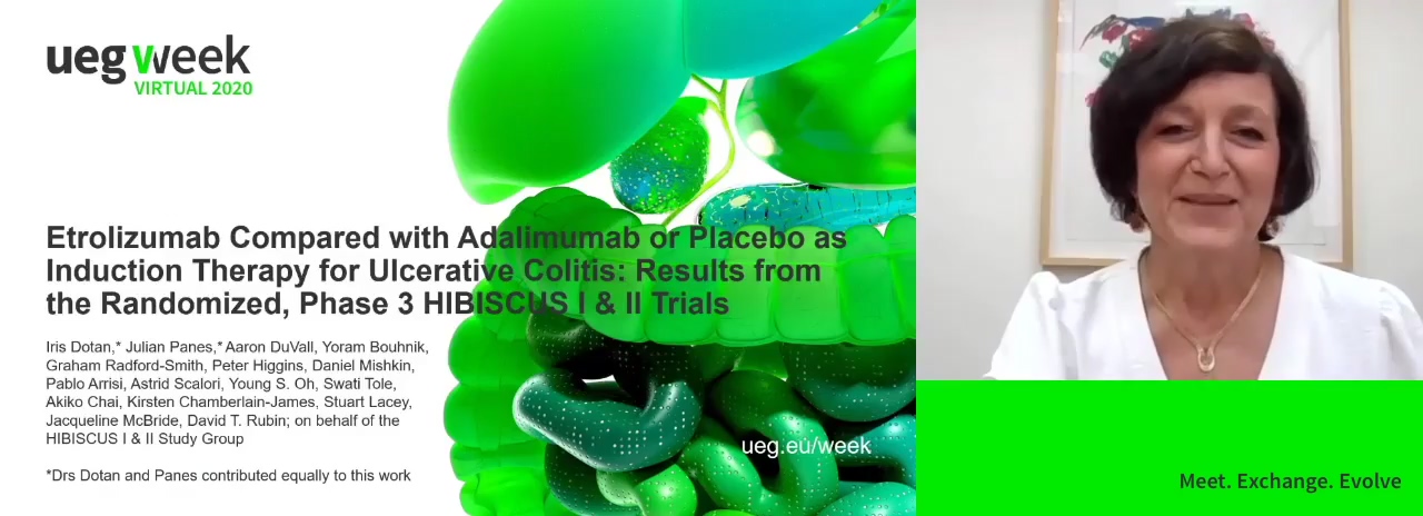 ETROLIZUMAB COMPARED WITH ADALIMUMAB OR PLACEBO AS INDUCTION THERAPY FOR ULCERATIVE COLITIS: RESULTS FROM THE RANDOMIZED, PHASE 3 HIBISCUS I & II TRIALS