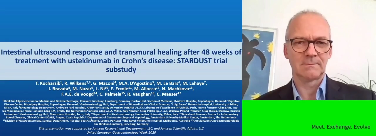 INTESTINAL ULTRASOUND RESPONSE AND TRANSMURAL HEALING AFTER 48 WEEKS OF TREATMENT WITH USTEKINUMAB IN CROHN’S DISEASE: STARDUST TRIAL SUBSTUDY