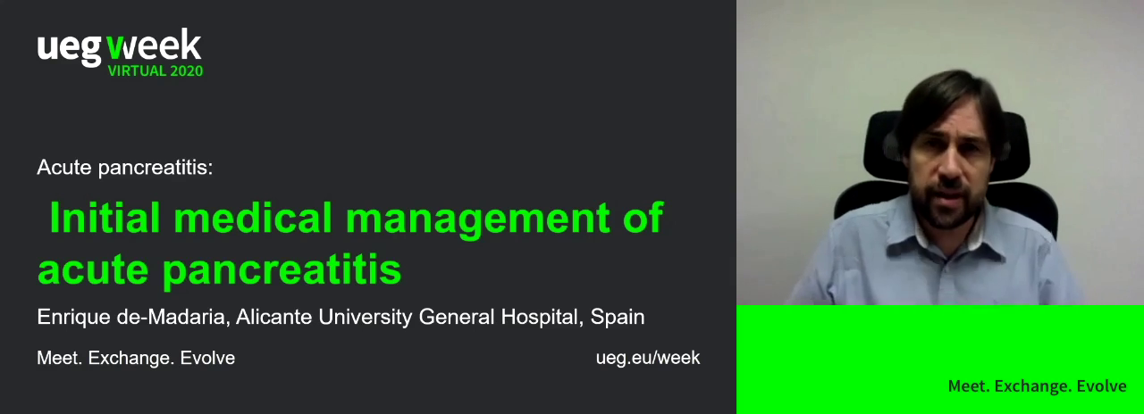 Initial medical management of acute pancreatitis