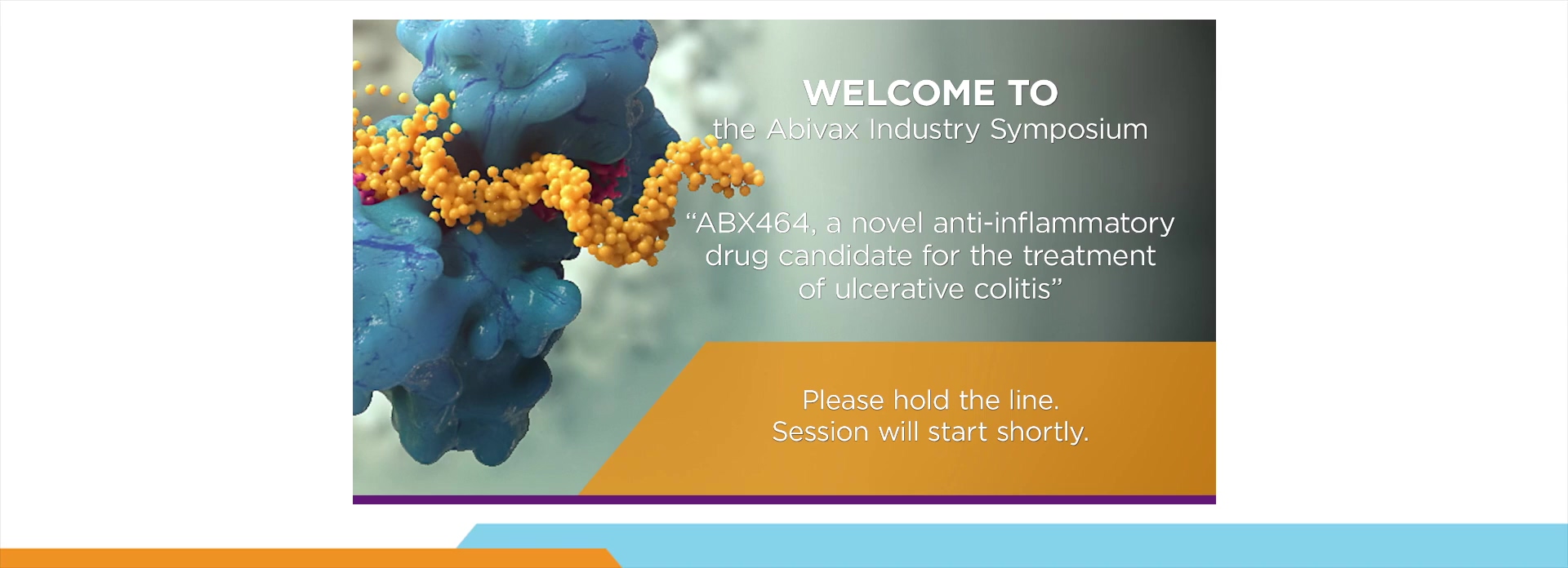 ABX464, a novel anti-inflammatory drug-candidate for the treatment of ulcerative colitis (Abivax)