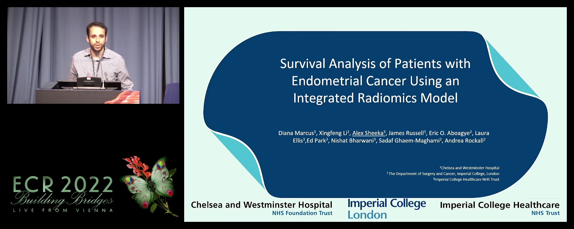 Survival analysis of patients with endometrial cancer using an integrated radiomics model