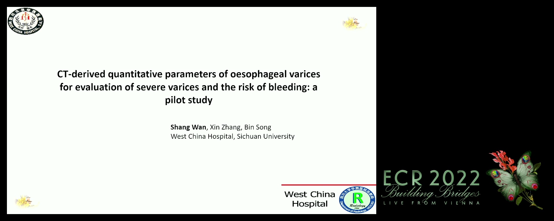 CT-derived quantitative parameters of oesophageal varices for evaluation of severe varices and the risk of bleeding: a pilot study