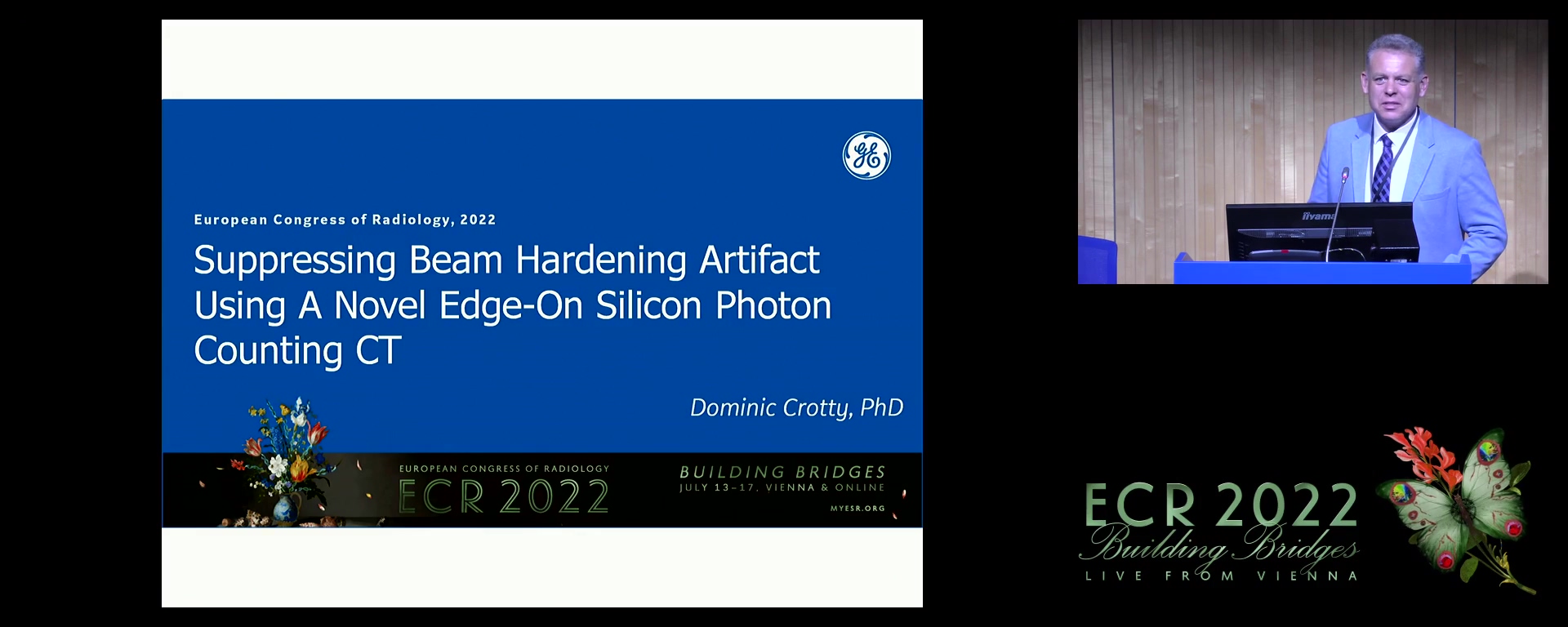 Suppressing beam-hardening artefact using a novel edge-on silicon photon-counting CT - Dominic Crotty, Cork / IE
