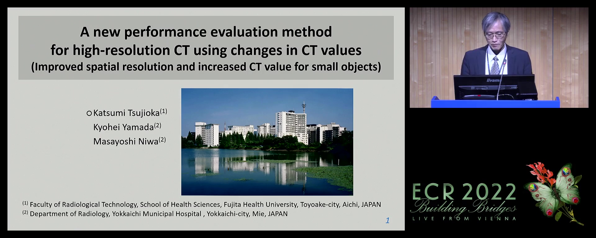 A new performance evaluation method for high-resolution CT using changes in CT values (improved spatial resolution and increased CT value for small objects) - Katsumi Tsujioka, Toyota-City  Aichi / JP