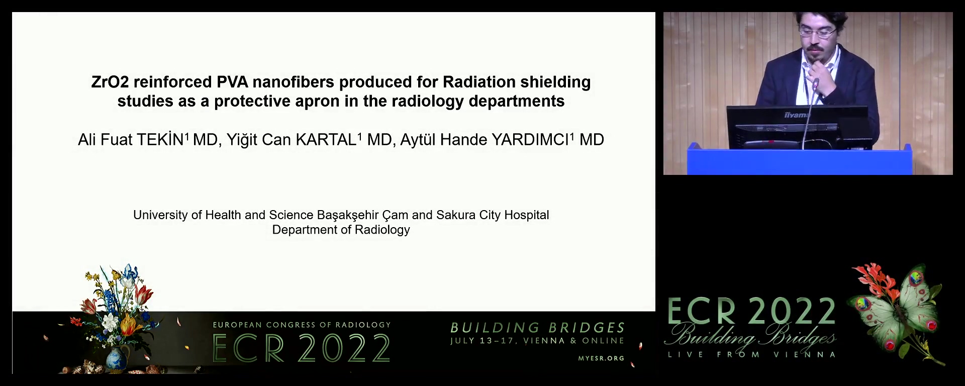 ZrO2-reinforced PVA nanofibers produced for radiation ray-shielding studies as a protective vest in the radiology department - Ali Fuat Tekin, Istanbul / TR
