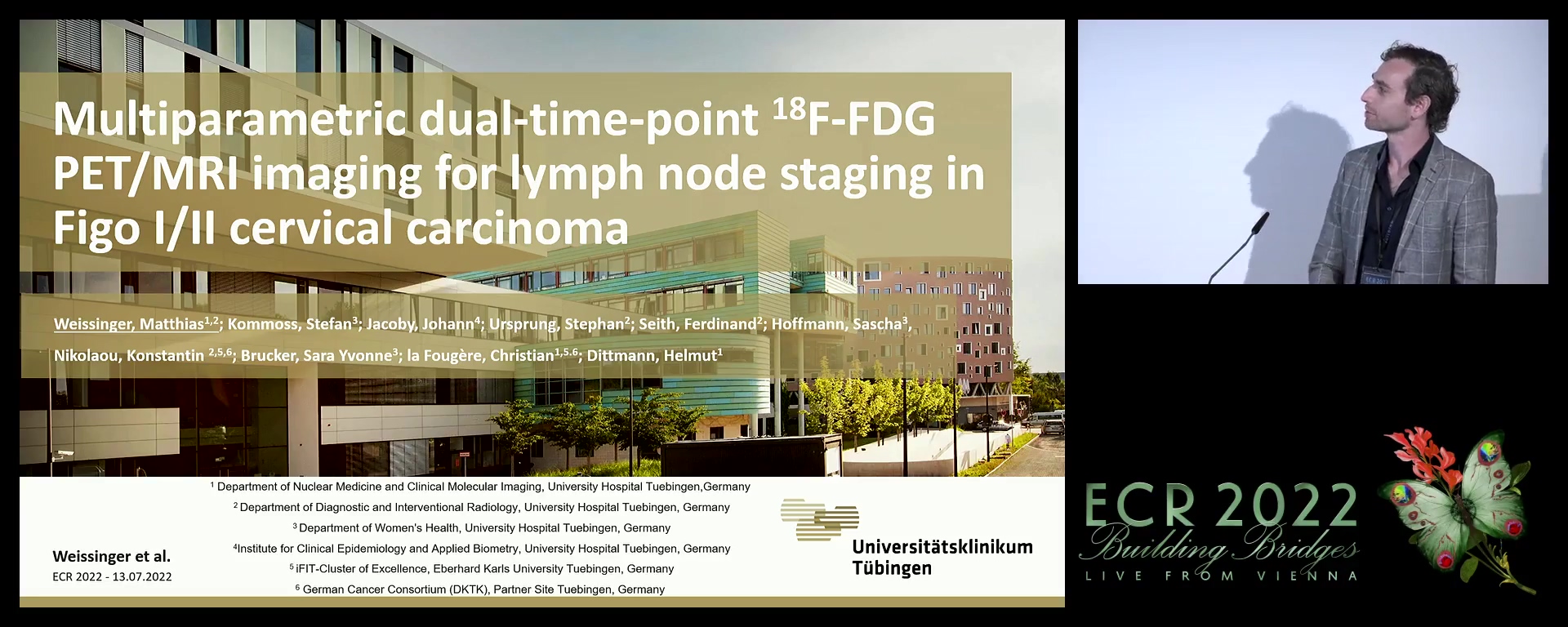 Multiparametric dual timepoint 18F-FDG PET/MRI imaging for lymph node staging in Figo I/II cervical carcinoma - Matthias Weissinger, Tübingen / DE