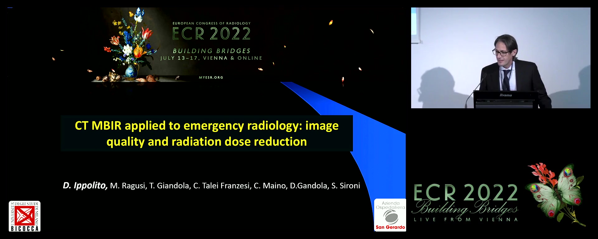 CT MBIR applied to emergency radiology: image quality and radiation dose reduction - Davide Ippolito, Vedano Al Lambro / IT