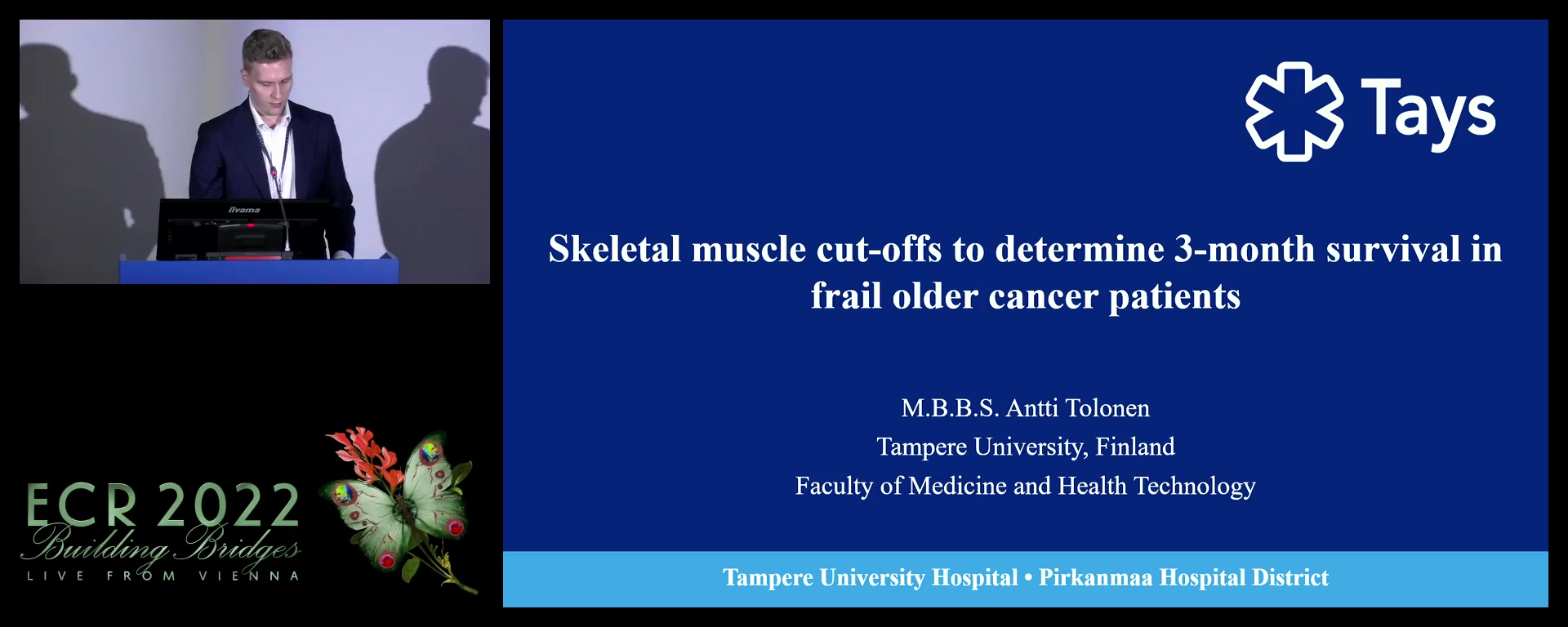 Skeletal muscle cut-offs to determine 3-month survival in frail older cancer patients