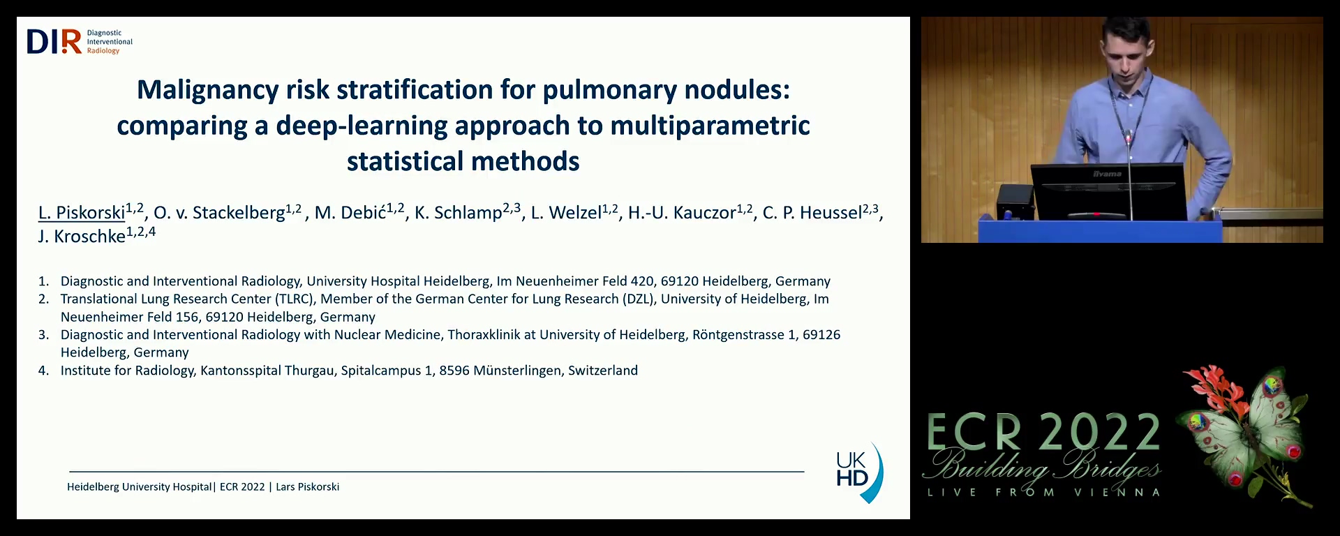 Malignancy risk stratification for pulmonary nodules: comparing a deep-learning approach to multiparametric statistical methods