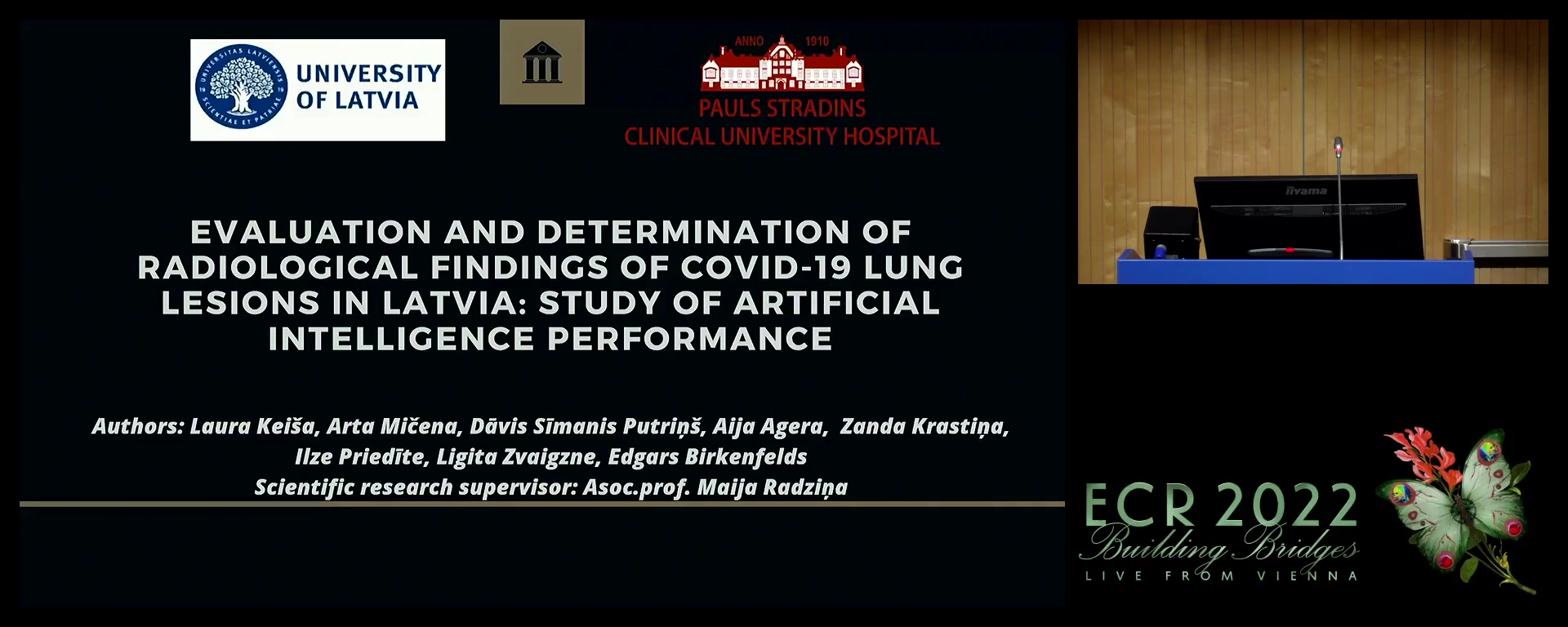 Evaluation and determination of radiological findings of COVID-19 lung lesions in Latvia: study of artificial intelligence performance