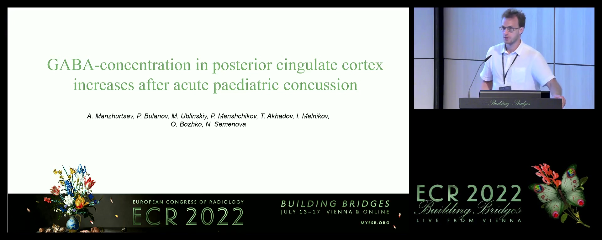 GABA-concentration in posterior cingulate cortex increases after acute paediatric concussion - Andrei Manzhurtsev, Moscow / RU