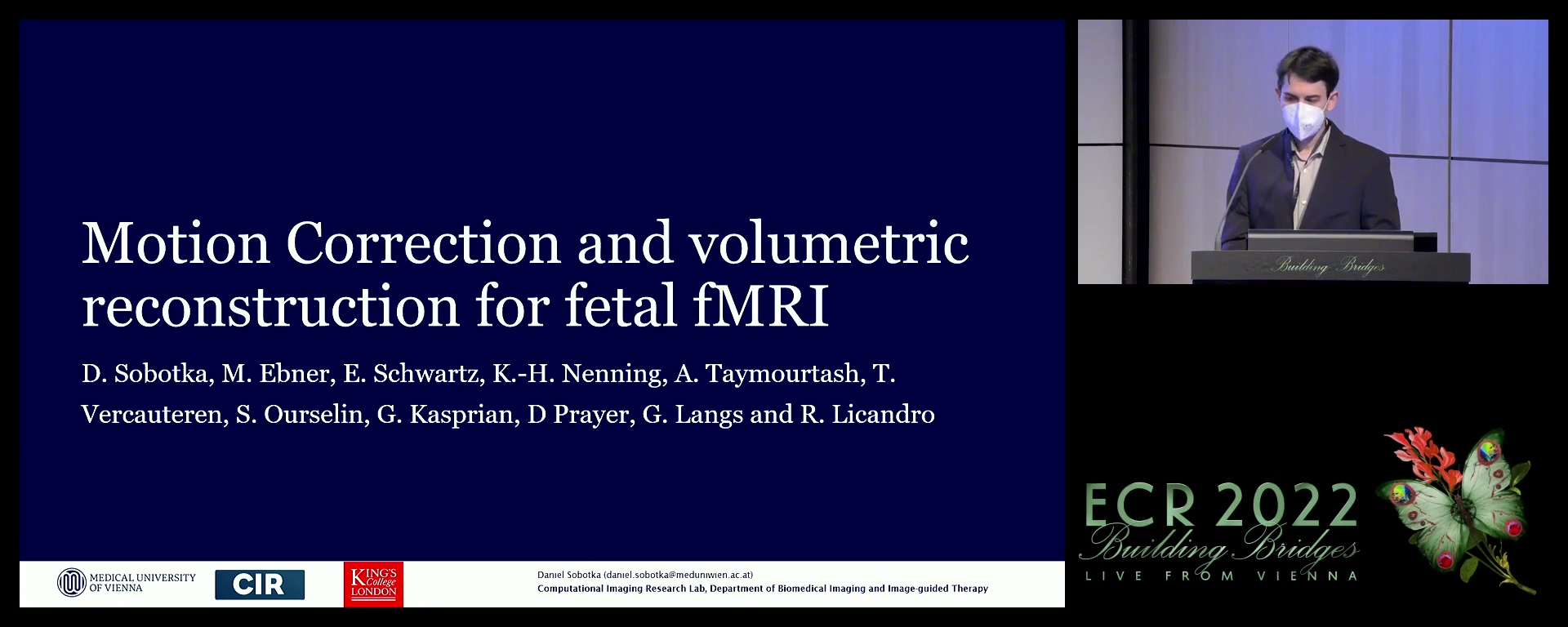 Motion correction and volumetric reconstruction for fetal fMRI - Daniel Sobotka, Vienna / AT