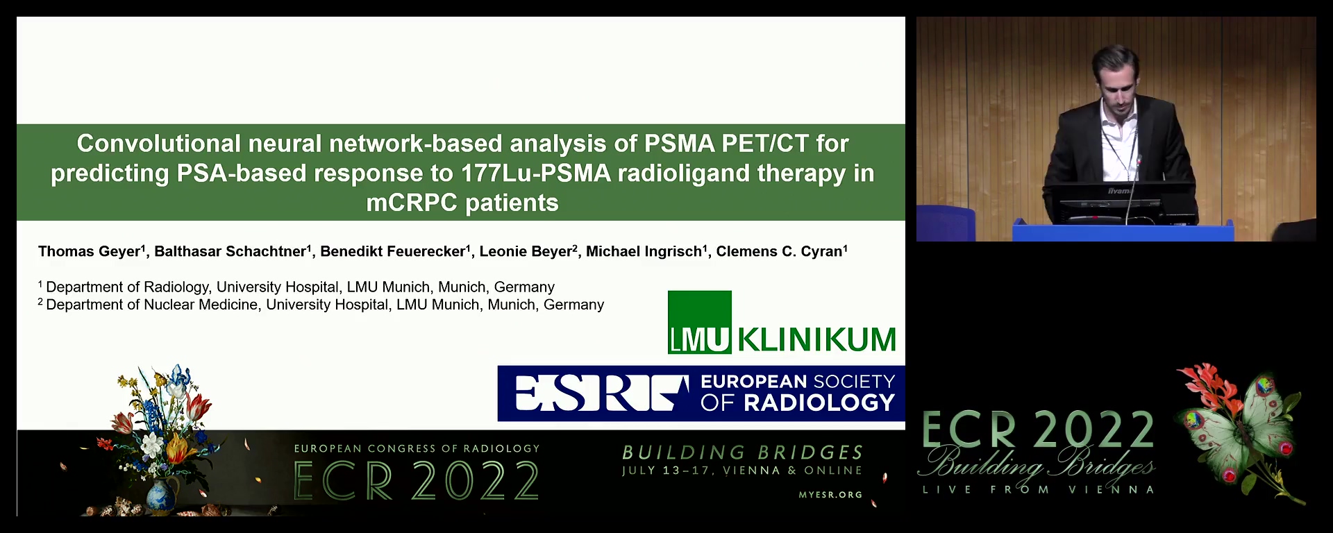 Convolutional neural network-based analysis of PSMA PET/CT for predicting PSA-based response to 177Lu-PSMA radioligand therapy in mCRPC patients - Thomas Geyer, Munich / DE