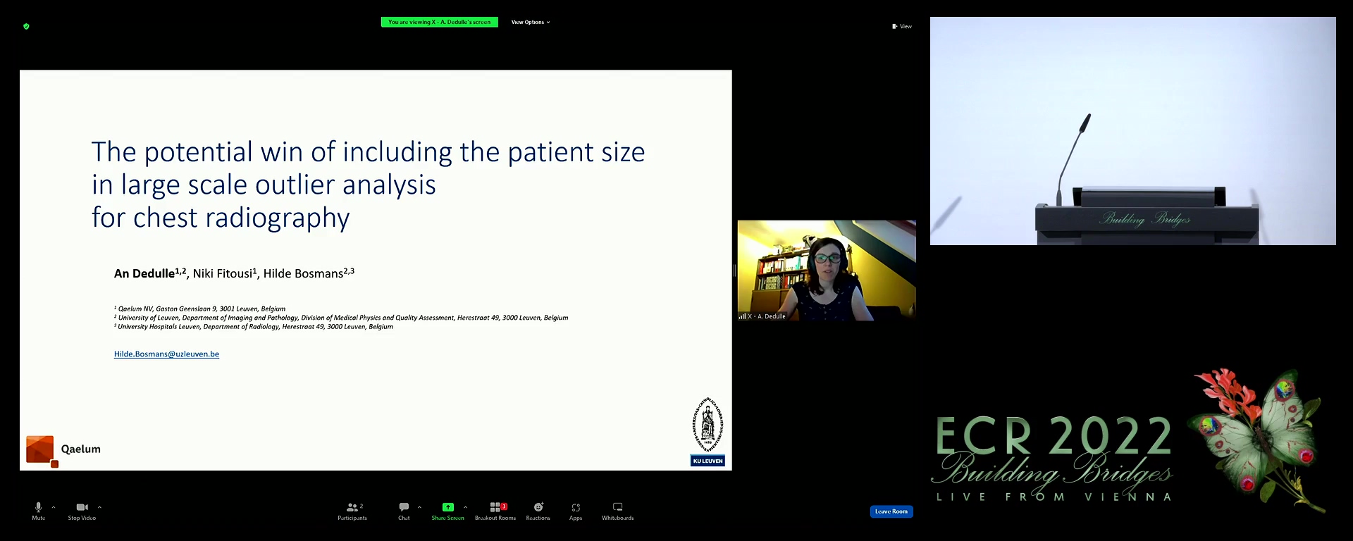 The potential win of including the patient size in large scale outlier analysis for chest radiography