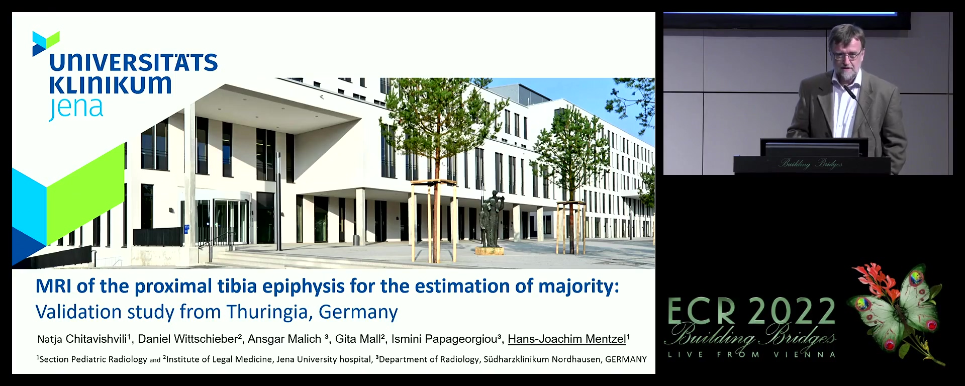 MRI of the proximal tibia epiphysis for the estimation of majority: validation study from Thuringia - Hans-Joachim Mentzel, Jena / DE