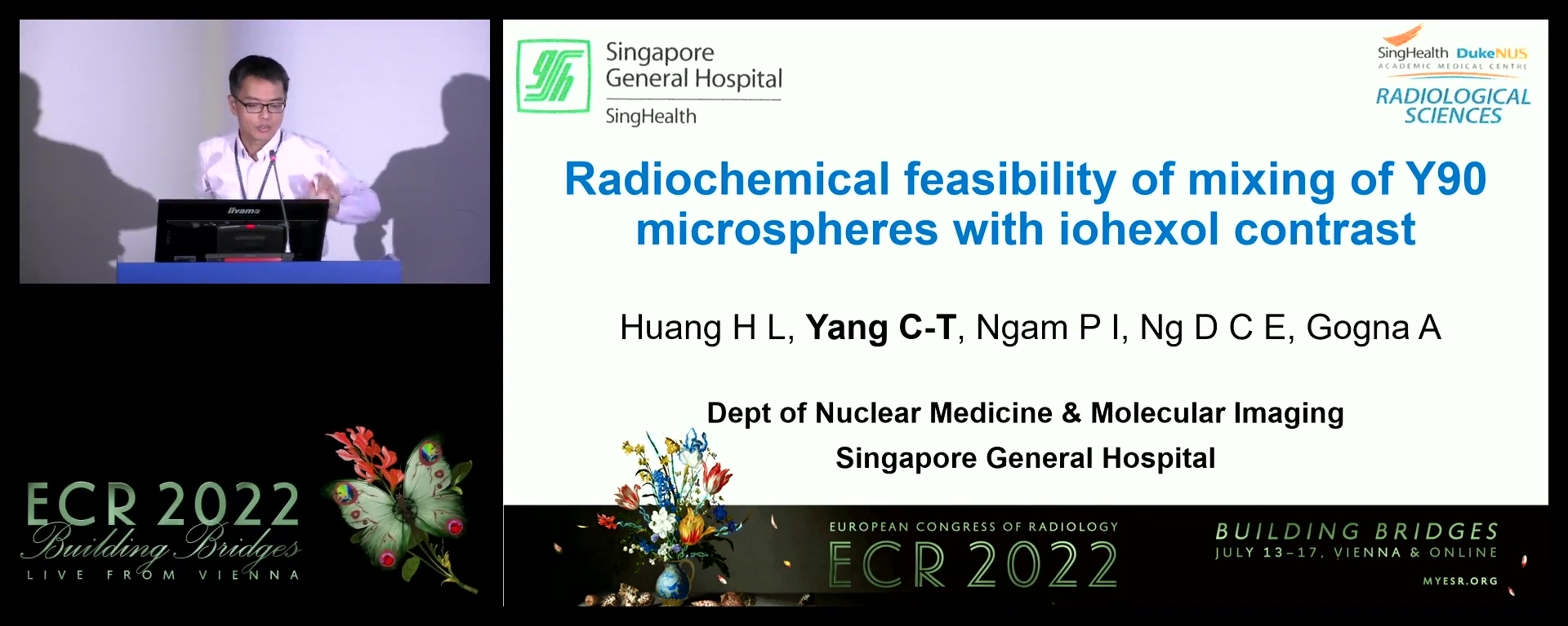 Radiochemical feasibility of mixing of Y90 and iohexol contrast for radioembolisation therapy - Huang Liang, London / UK
