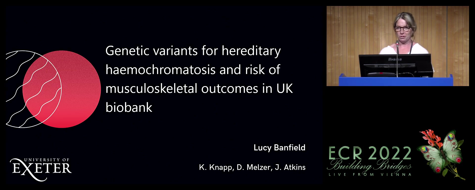 Genetic variants for hereditary haemochromatosis and risk of musculoskeletal outcomes in UK biobank - Lucy Banfield, Penryn / UK